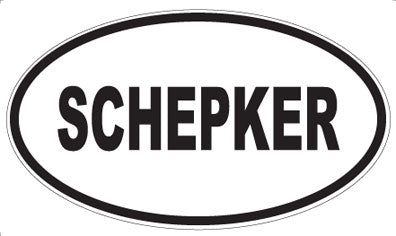 SCHEPKER - Oval Sticker