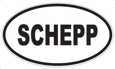 SCHEPP - Oval Sticker