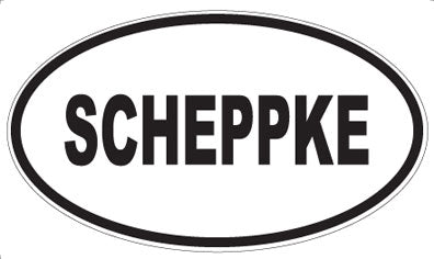 SCHEPPKE - Oval Sticker