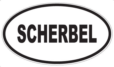 SCHERBEL - Oval Sticker