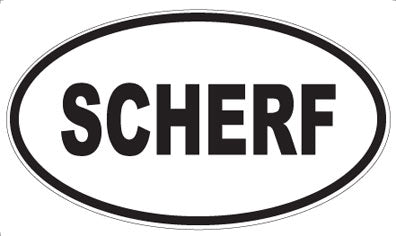 SCHERF - Oval Magnet