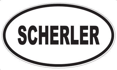 SCHERLER - Oval Sticker