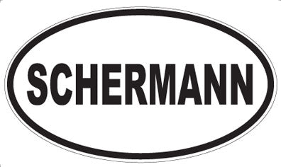 SCHERMANN - Oval Magnet