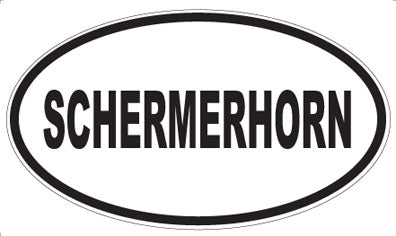 SCHERMERHORN - Oval Sticker