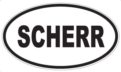 SCHERR - Oval Sticker