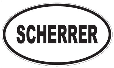 SCHERRER - Oval Sticker