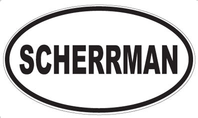 SCHERRMAN - Oval Magnet