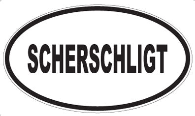 SCHERSCHLIGT - Oval Magnet