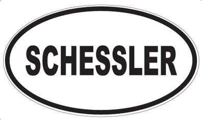 SCHESSLER - Oval Sticker