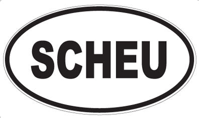SCHEU - Oval Sticker