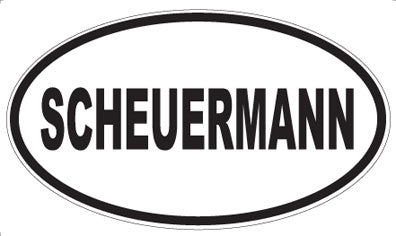 SCHEUERMANN - Oval Sticker