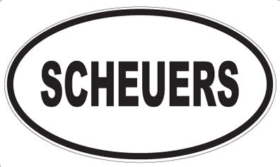 SCHEUERS - Oval Sticker