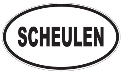 SCHEULEN - Oval Sticker
