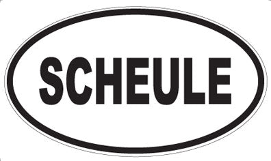 SCHEULE - Oval Magnet