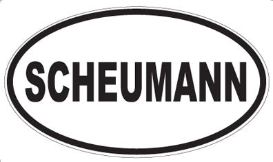 SCHEUMANN - Oval Sticker