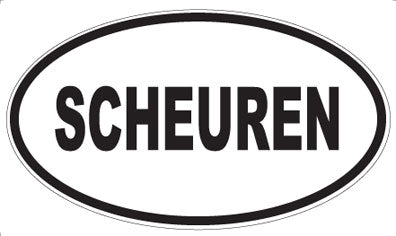SCHEUREN - Oval Sticker