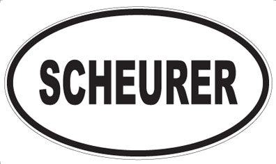 SCHEURER - Oval Magnet