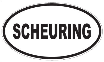 SCHEURING - Oval Magnet
