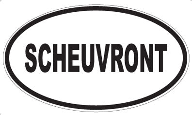 SCHEUVRONT - Oval Sticker