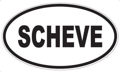 SCHEVE - Oval Magnet