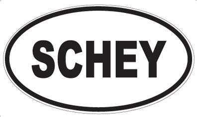 SCHEY - Oval Magnet