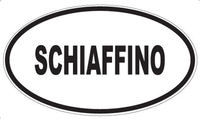 SCHIAFFINO - Oval Sticker
