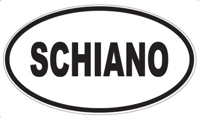 SCHIANO - Oval Magnet