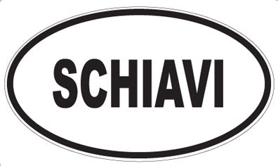 SCHIAVI - Oval Magnet