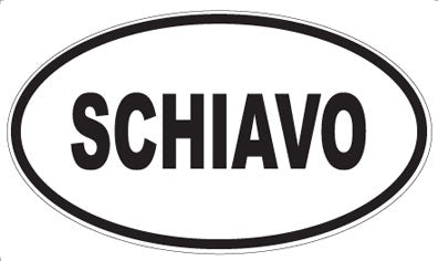 SCHIAVO - Oval Sticker