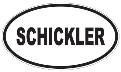 SCHICKLER - Oval Sticker