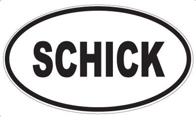 SCHICK - Oval Magnet