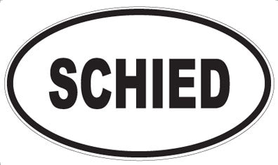SCHIED - Oval Sticker