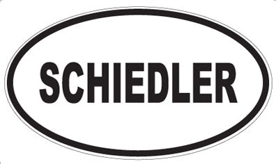 SCHIEDLER - Oval Sticker