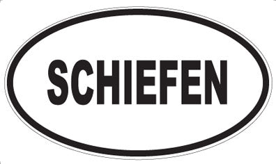 SCHIEFEN - Oval Magnet