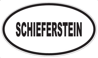 SCHIEFERSTEIN - Oval Sticker