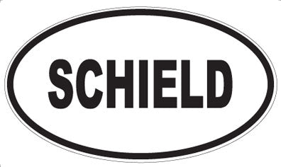 SCHIELD - Oval Sticker