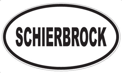 SCHIERBROCK - Oval Magnet