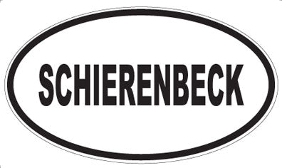 SCHIERENBECK - Oval Magnet