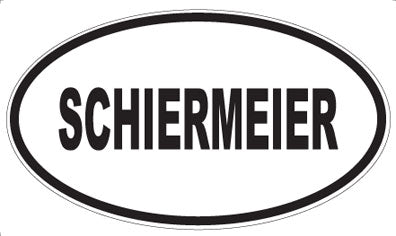 SCHIERMEIER - Oval Magnet