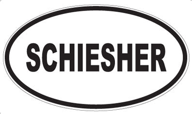 SCHIESHER - Oval Sticker