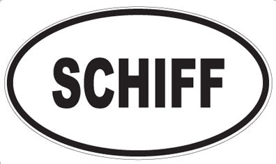 SCHIFF - Oval Sticker