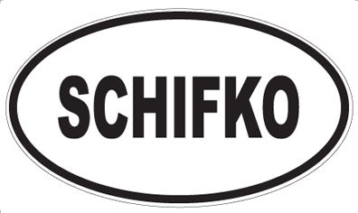 SCHIFKO - Oval Sticker