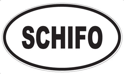 SCHIFO - Oval Magnet