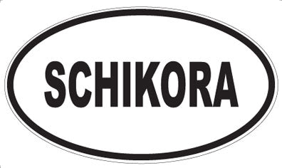 SCHIKORA - Oval Sticker