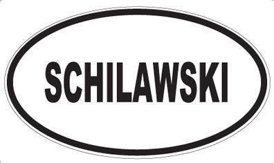 SCHILAWSKI - Oval Magnet
