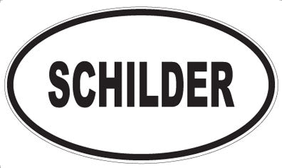 SCHILDER - Oval Sticker