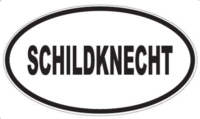 SCHILDKNECHT - Oval Sticker