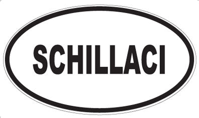 SCHILLACI - Oval Sticker