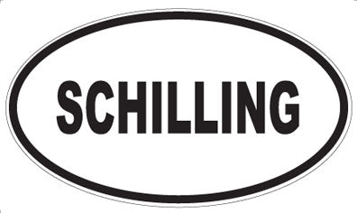 SCHILLING - Oval Sticker