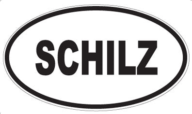 SCHILZ - Oval Sticker